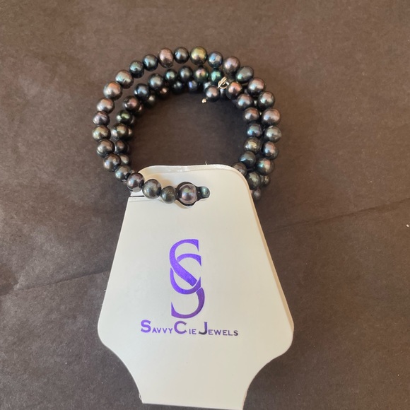 Freshwater Peacock 6-7mm Pearl Wrap Bracelet from SAVVY CIE JEWELS - Picture 5 of 5